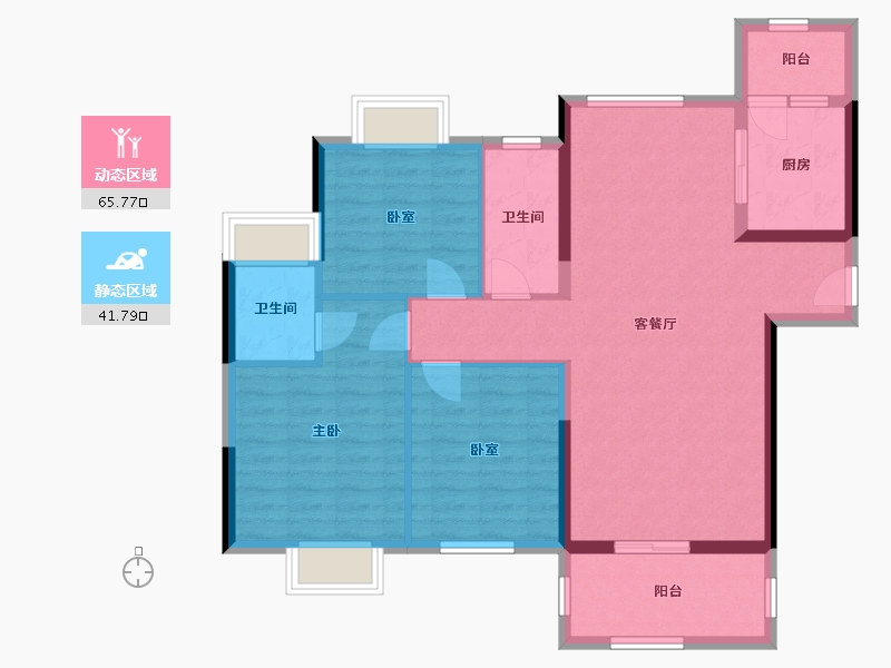 广西壮族自治区-梧州市-梧桐墅-156.00-户型库-动静分区