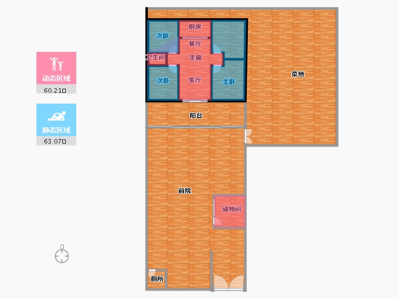 河北省-石家庄市-元氏县庄窠里-333.08-户型库-动静分区