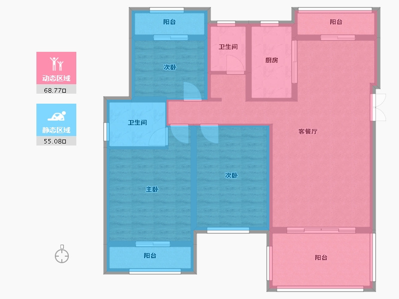 湖北省-黄石市-莲花湖一号-200.00-户型库-动静分区