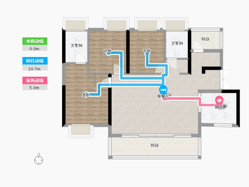 广东省-阳江市-保利中央公园-103.68-户型库-动静线