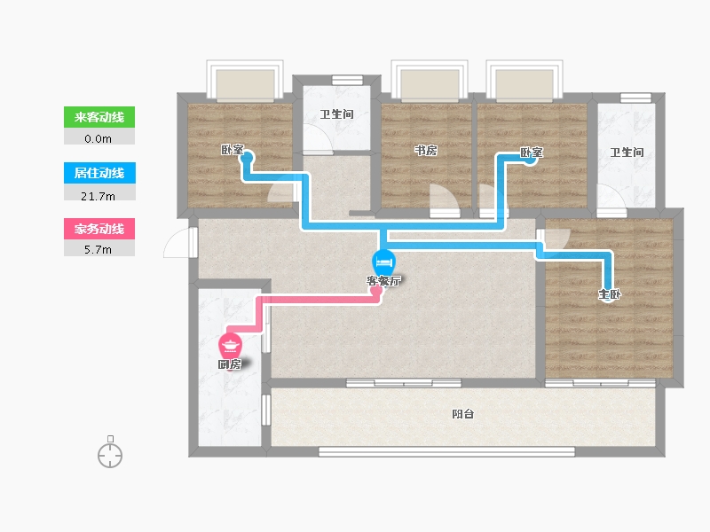 贵州省-贵阳市-融创城-100.00-户型库-动静线