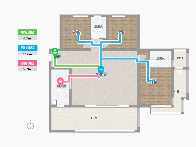 河南省-郑州市-澳龙港湾-124.00-户型库-动静线