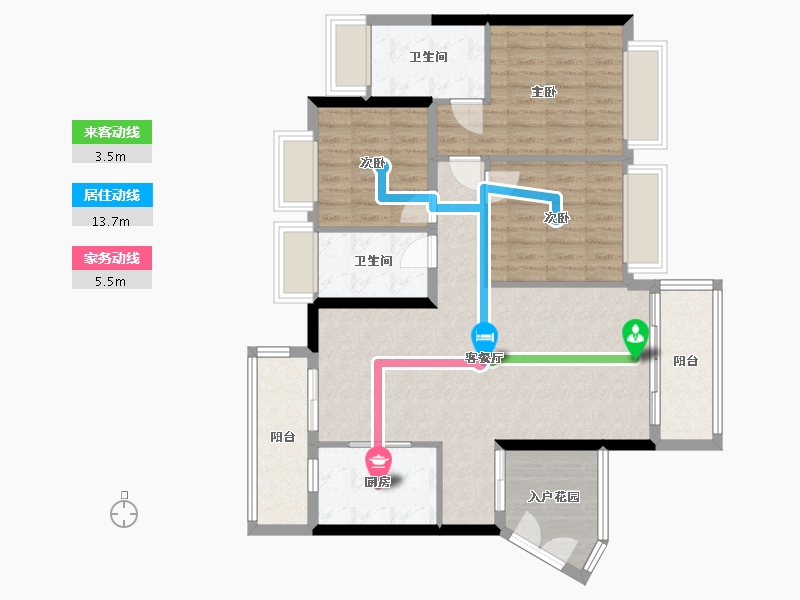 广东省-韶关市-沙湖绿洲-99.00-户型库-动静线