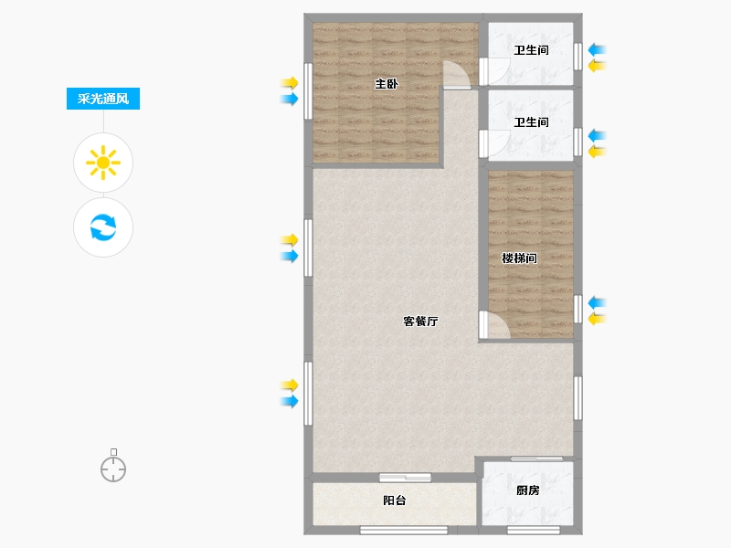 广东省-东莞市-塘厦-90.40-户型库-采光通风