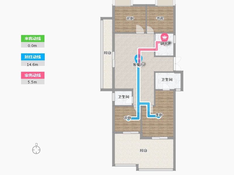 福建省-福州市-中建元亨府-120.00-户型库-动静线