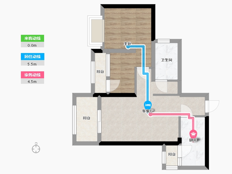 广东省-深圳市-壹城中心-53.52-户型库-动静线