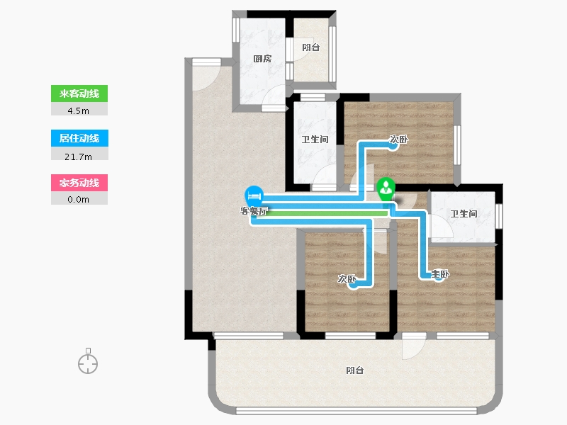 四川省-德阳市-众博·未来城-92.89-户型库-动静线