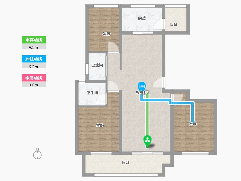 安徽省-阜阳市-意禾天玺-96.00-户型库-动静线