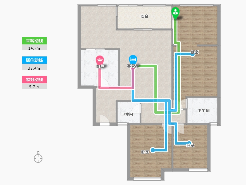 四川省-成都市-华银美景-117.03-户型库-动静线