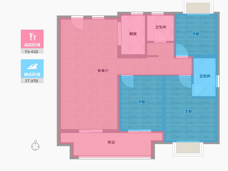 江西省-南昌市-旭辉-87.20-户型库-动静分区