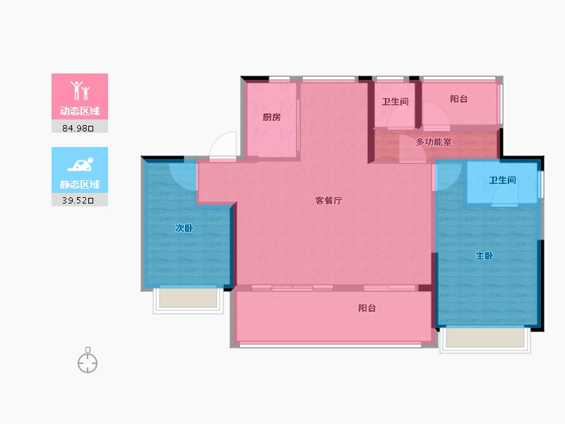 安徽省-合肥市-祥源庐源上城-113.01-户型库-动静分区