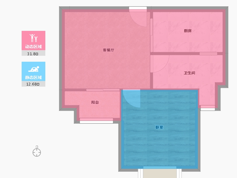 江苏省-苏州市-龙之天地-40.00-户型库-动静分区