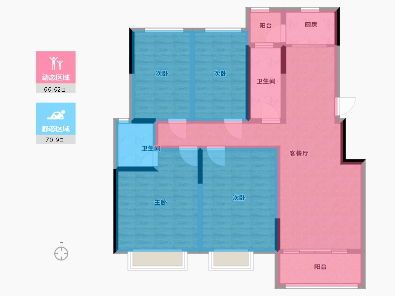 河南省-安阳市-东湖花园-122.40-户型库-动静分区