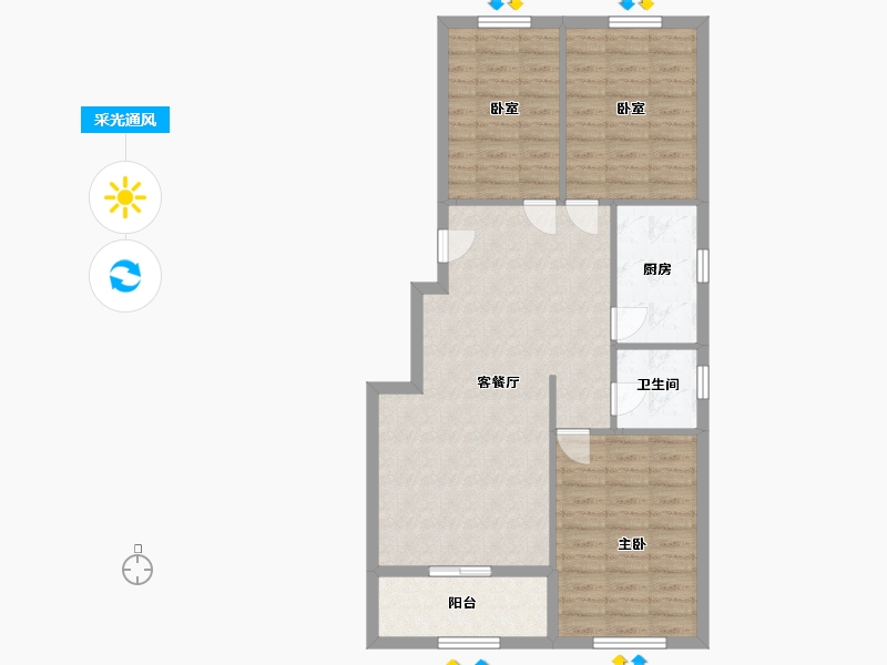 河北省-承德市-泰悦府-82.09-户型库-采光通风