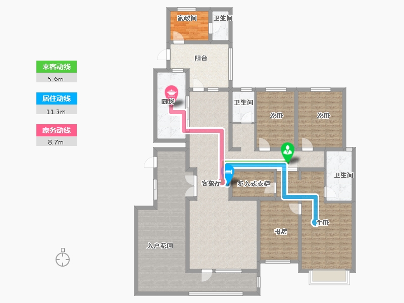 河北省-石家庄市-天洲视界城-186.17-户型库-动静线