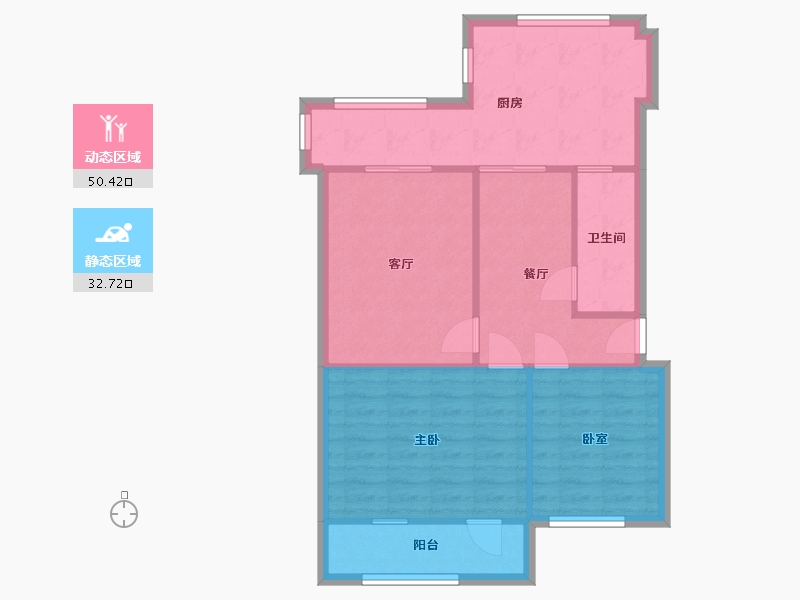 四川省-成都市-贾家巷43号小区-85.00-户型库-动静分区