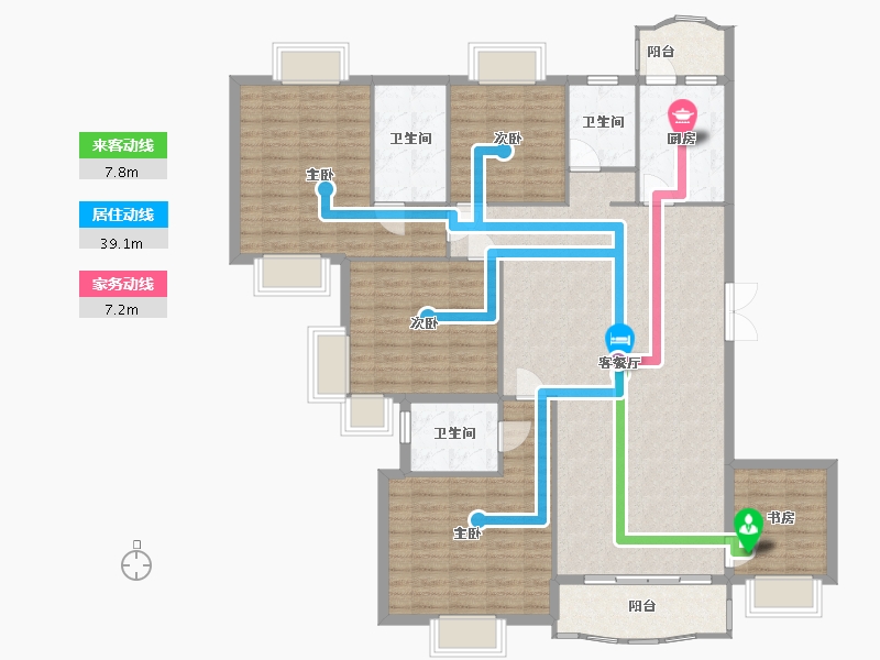 广东省-深圳市-统建楼小区-120.80-户型库-动静线