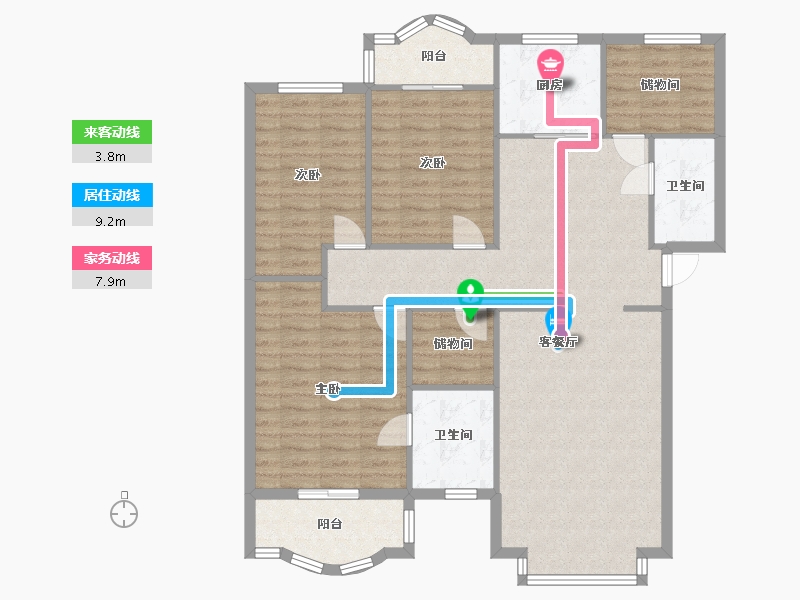 四川省-成都市-交大东园-120.00-户型库-动静线