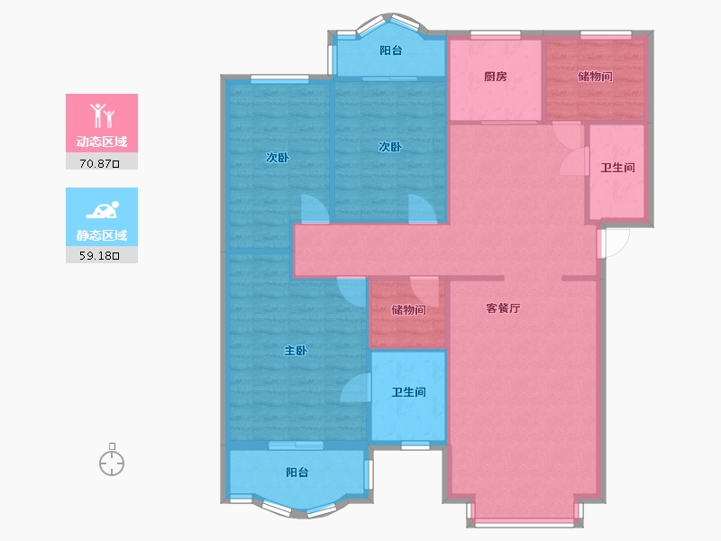 四川省-成都市-交大东园-120.00-户型库-动静分区