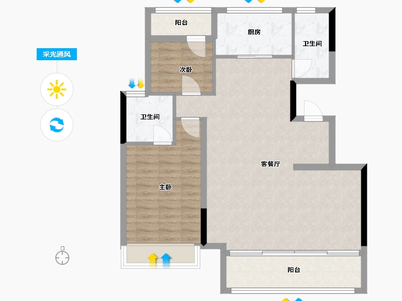 安徽省-马鞍山市-云湖万象-92.20-户型库-采光通风