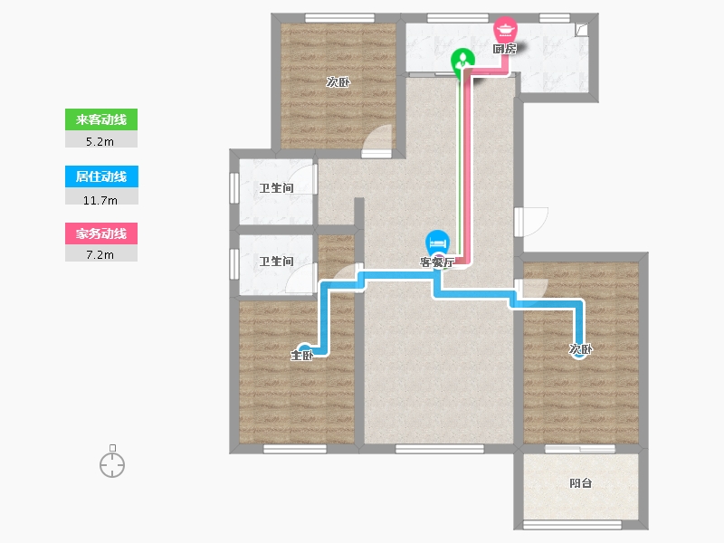 河北省-沧州市-金都小区-110.15-户型库-动静线