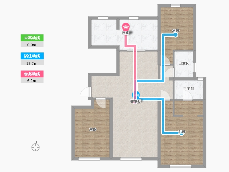 陕西省-西安市-中海寰宇天下-103.20-户型库-动静线