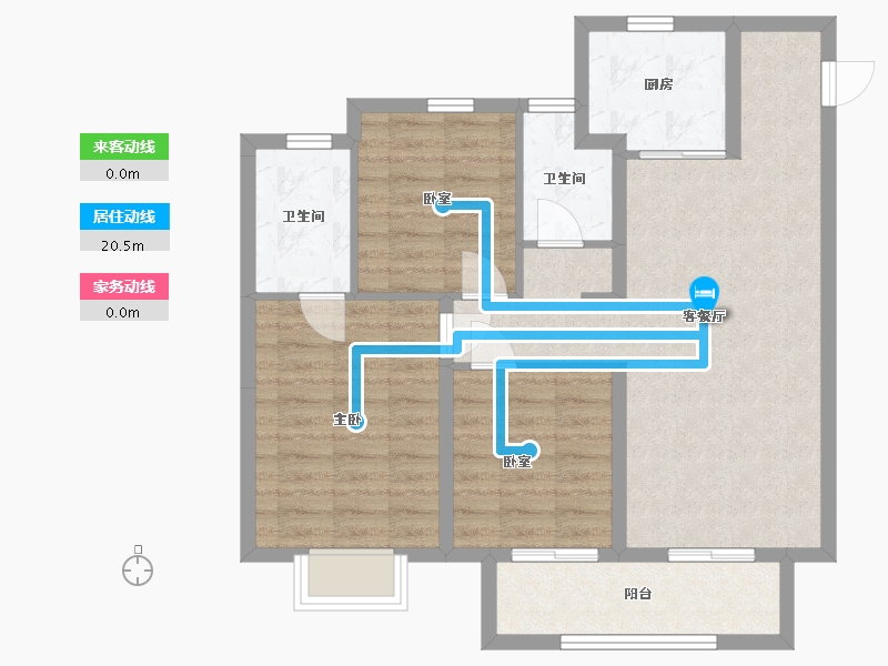 湖北省-武汉市-湖北交投华园-100.00-户型库-动静线