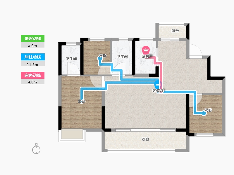 四川省-成都市-中铁城颐湖题院-97.58-户型库-动静线