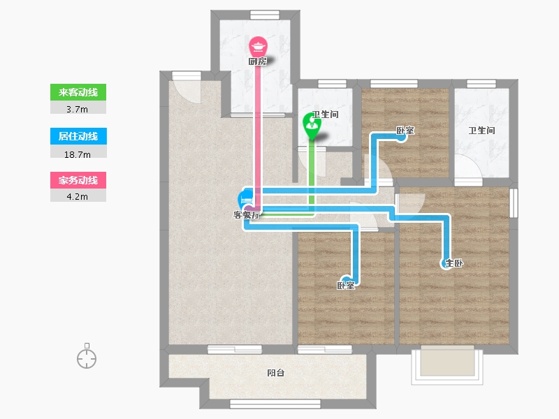 山东省-德州市-力高雍泉府-82.00-户型库-动静线