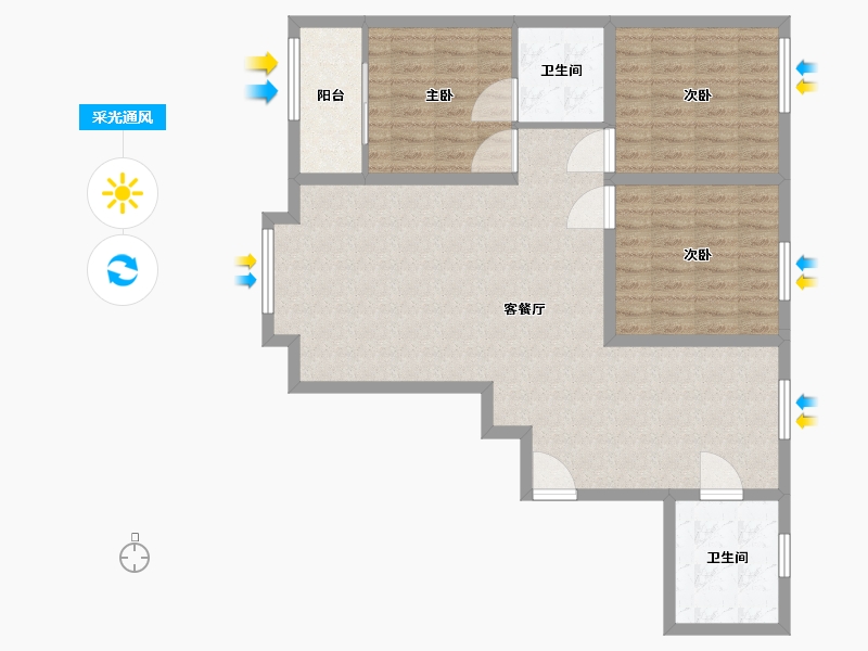 河北省-保定市-平安家园-南区-99.20-户型库-采光通风