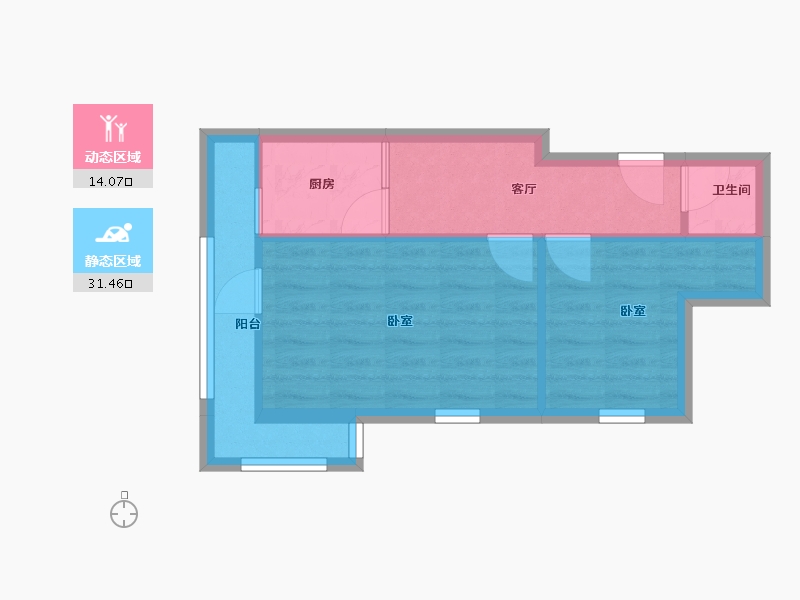 北京-北京市-新文化街12号院小区-48.00-户型库-动静分区