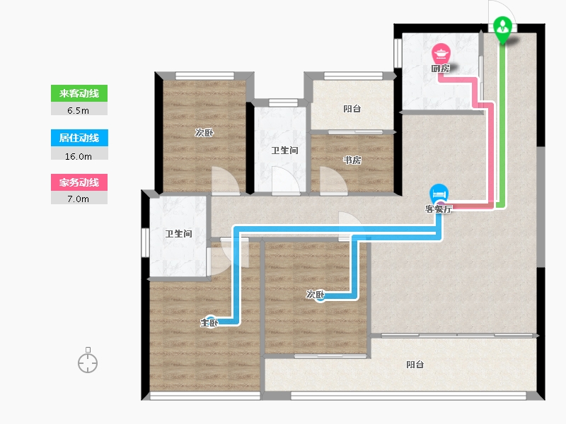 福建省-厦门市-国贸上城-104.00-户型库-动静线