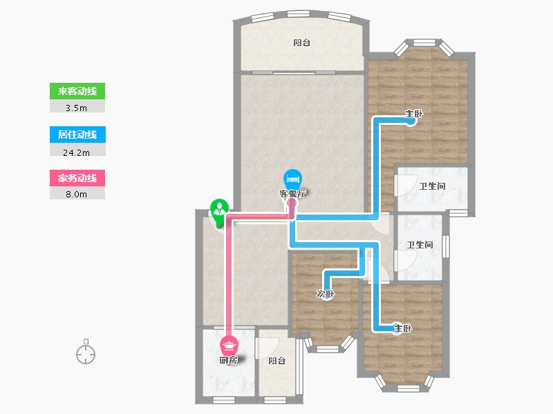 四川省-成都市-怡丰花园-88.06-户型库-动静线