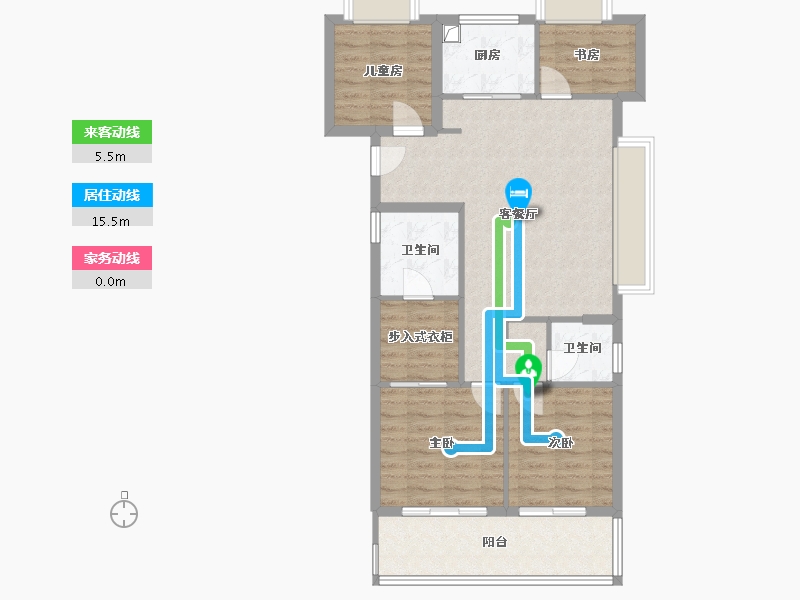 福建省-泉州市-和光悦湖-92.00-户型库-动静线