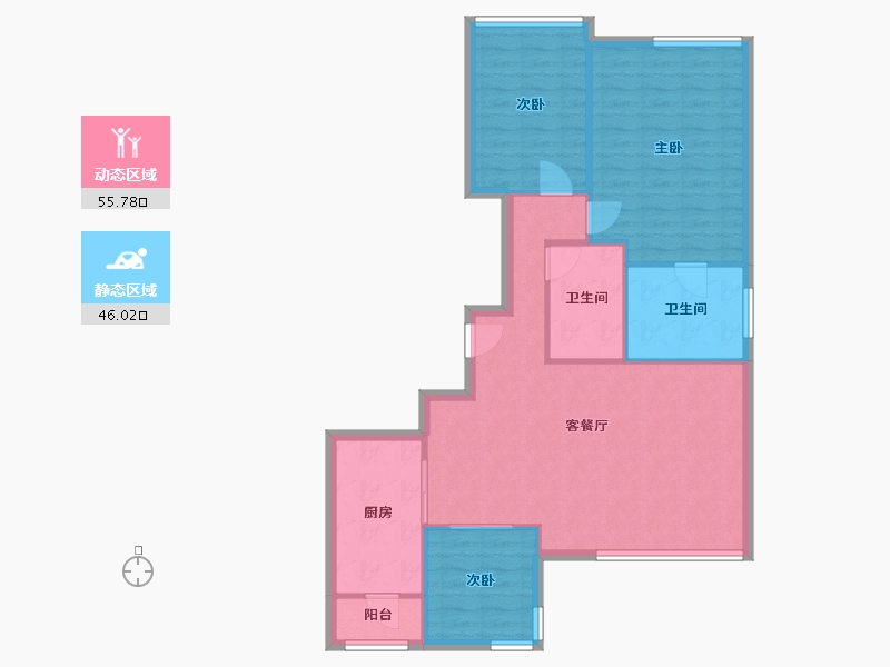 河北省-石家庄市-富力城-北区-107.45-户型库-动静分区