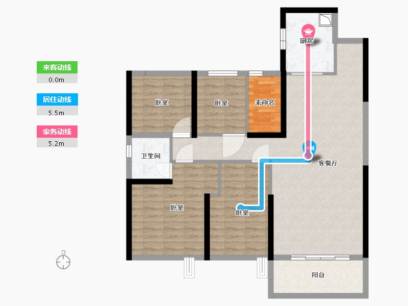 河南省-漯河市-漯河碧桂园-102.79-户型库-动静线