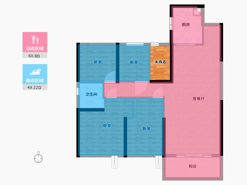 河南省-漯河市-漯河碧桂园-102.79-户型库-动静分区