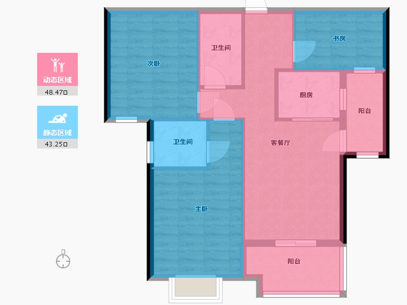 福建省-莆田市-莆田国投广场-82.40-户型库-动静分区