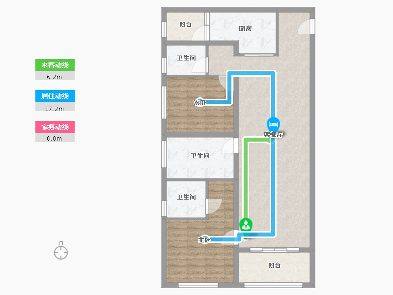 云南省-昆明市-俊云峰-104.00-户型库-动静线