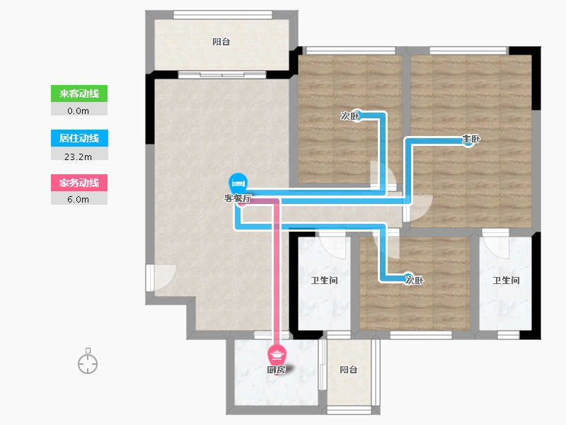 四川省-遂宁市-江山原筑-96.00-户型库-动静线