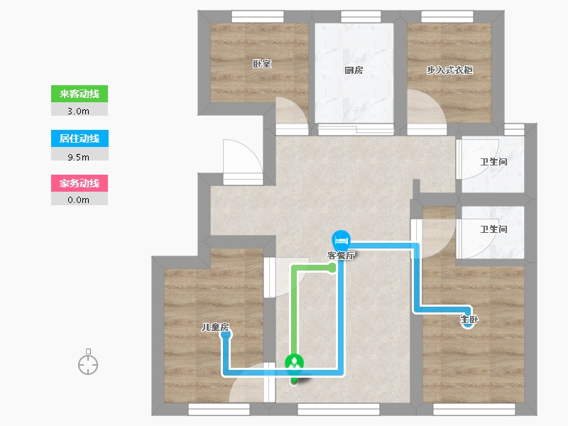 内蒙古自治区-赤峰市-星悦湾 -100.00-户型库-动静线