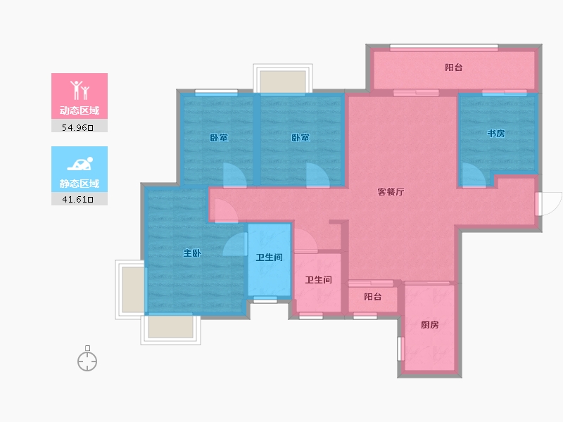 广西壮族自治区-柳州市-旭辉江来-100.00-户型库-动静分区