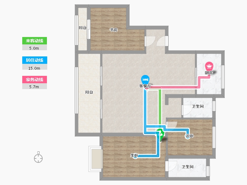 河南省-郑州市-和昌盛世城邦35号地-99.49-户型库-动静线