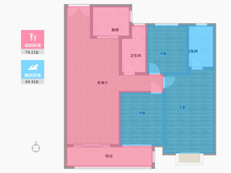 山东省-菏泽市-中达御府-130.00-户型库-动静分区