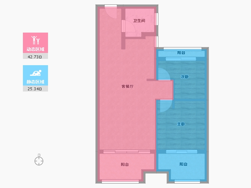 江苏省-苏州市-星斓荟-71.20-户型库-动静分区