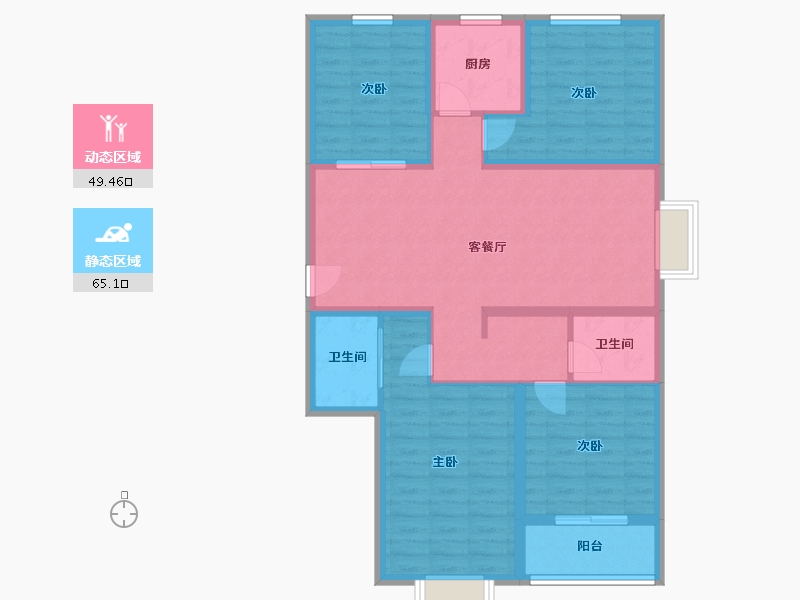 山西省-晋中市-望府-101.28-户型库-动静分区