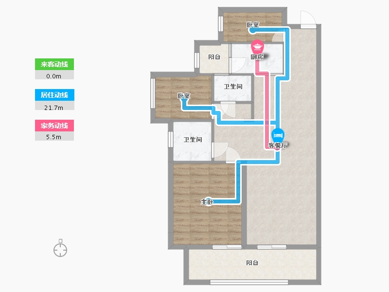 四川省-遂宁市-国盛金桥郡-104.00-户型库-动静线