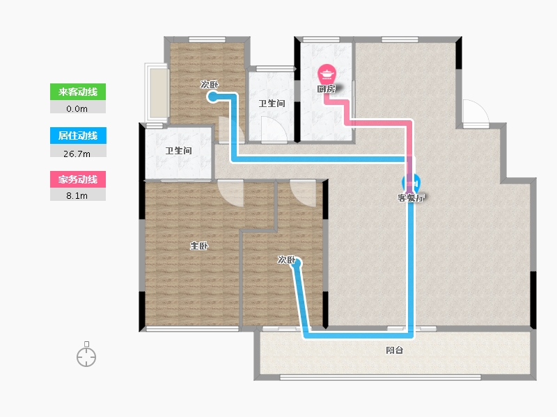 浙江省-杭州市-华昭府-204.01-户型库-动静线