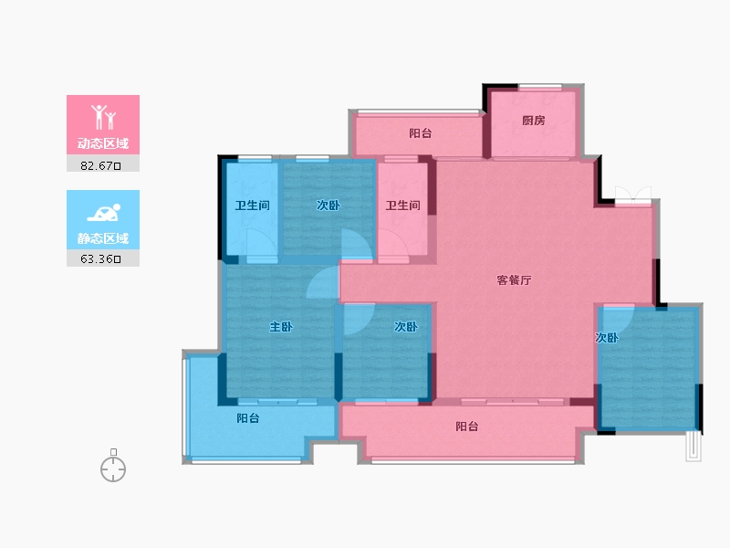 河南省-周口市-周口城投·华府-132.00-户型库-动静分区