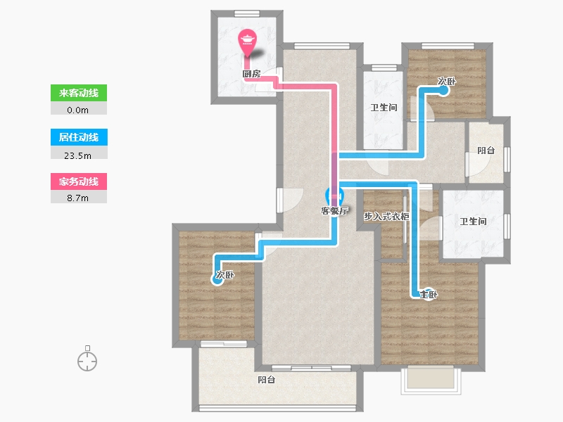 江苏省-无锡市-融创·熙园-112.00-户型库-动静线